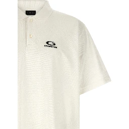 White Cotton Polo Shirt
