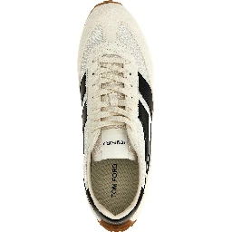 Bicolor Polyester Athletic Sneakers