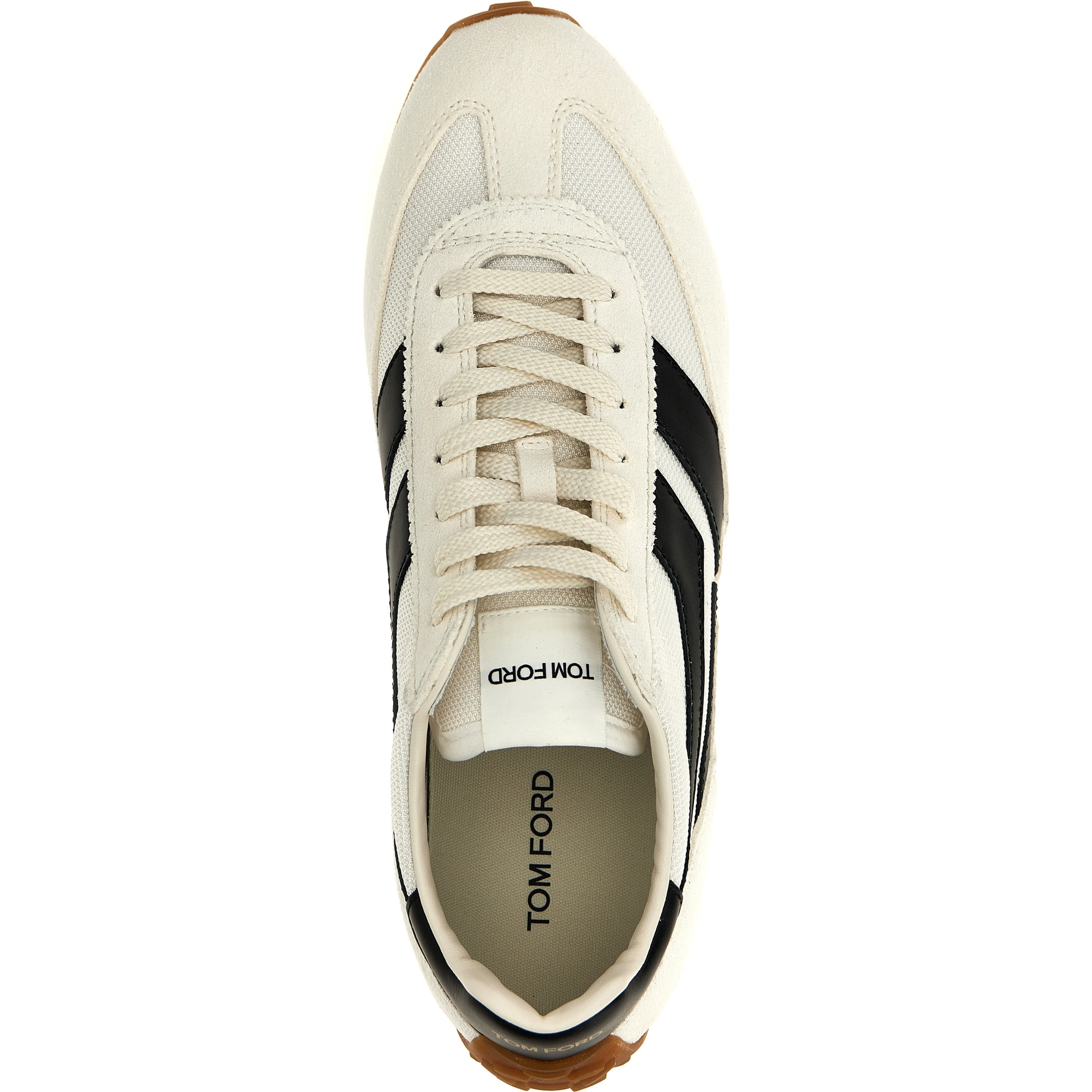Bicolor Polyester Athletic Sneakers