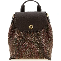 Multicolor Cotton Backpack