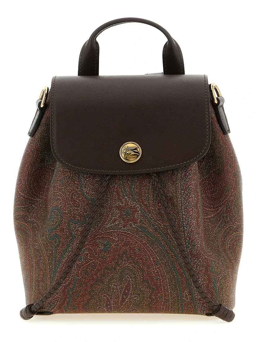 Multicolor Cotton Backpack