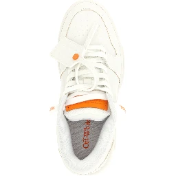Orange Plastic Athletic Sneakers