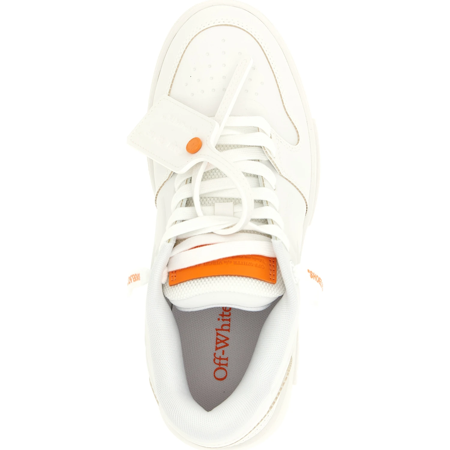 Orange Plastic Athletic Sneakers