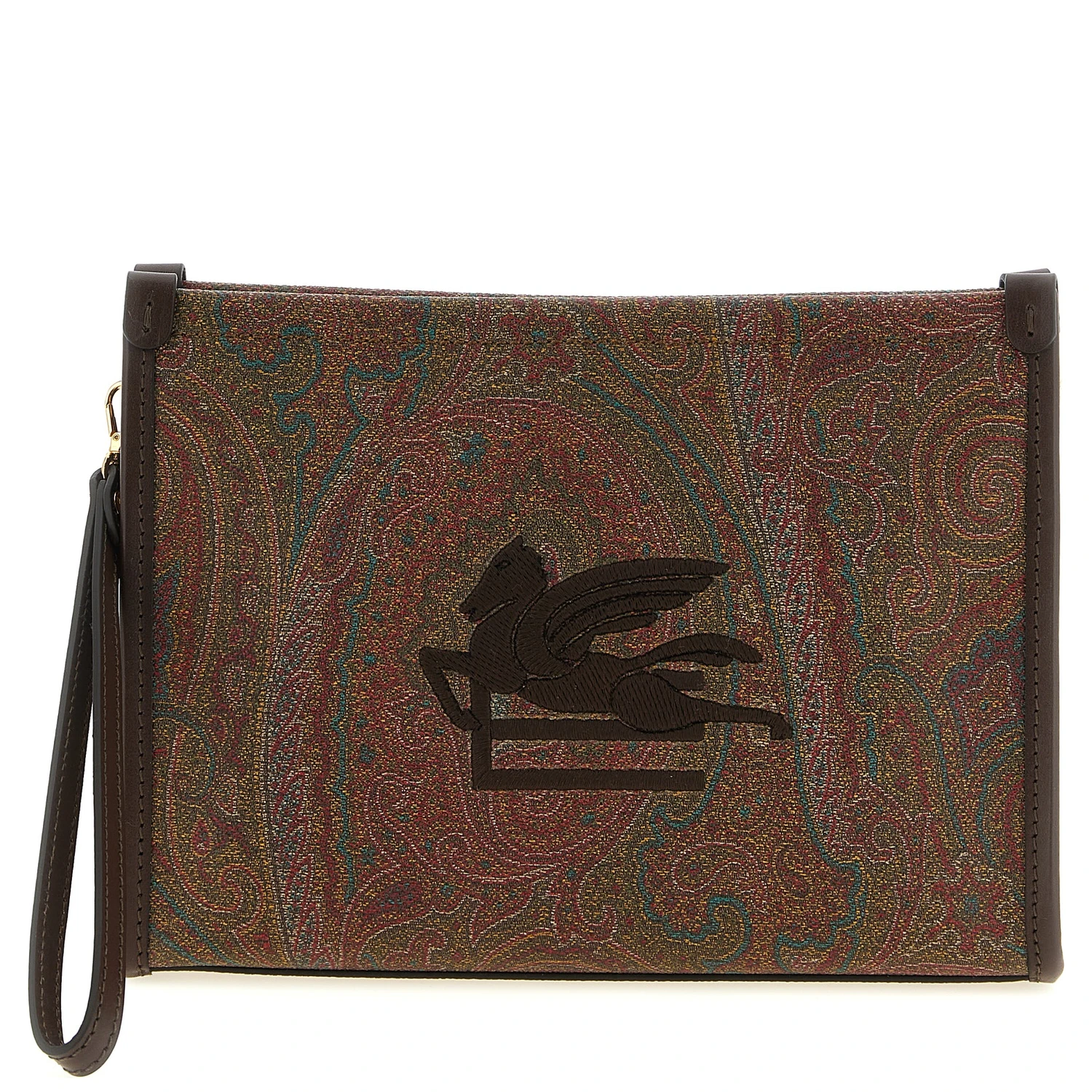 Multicolor Cotton Clutch Bag