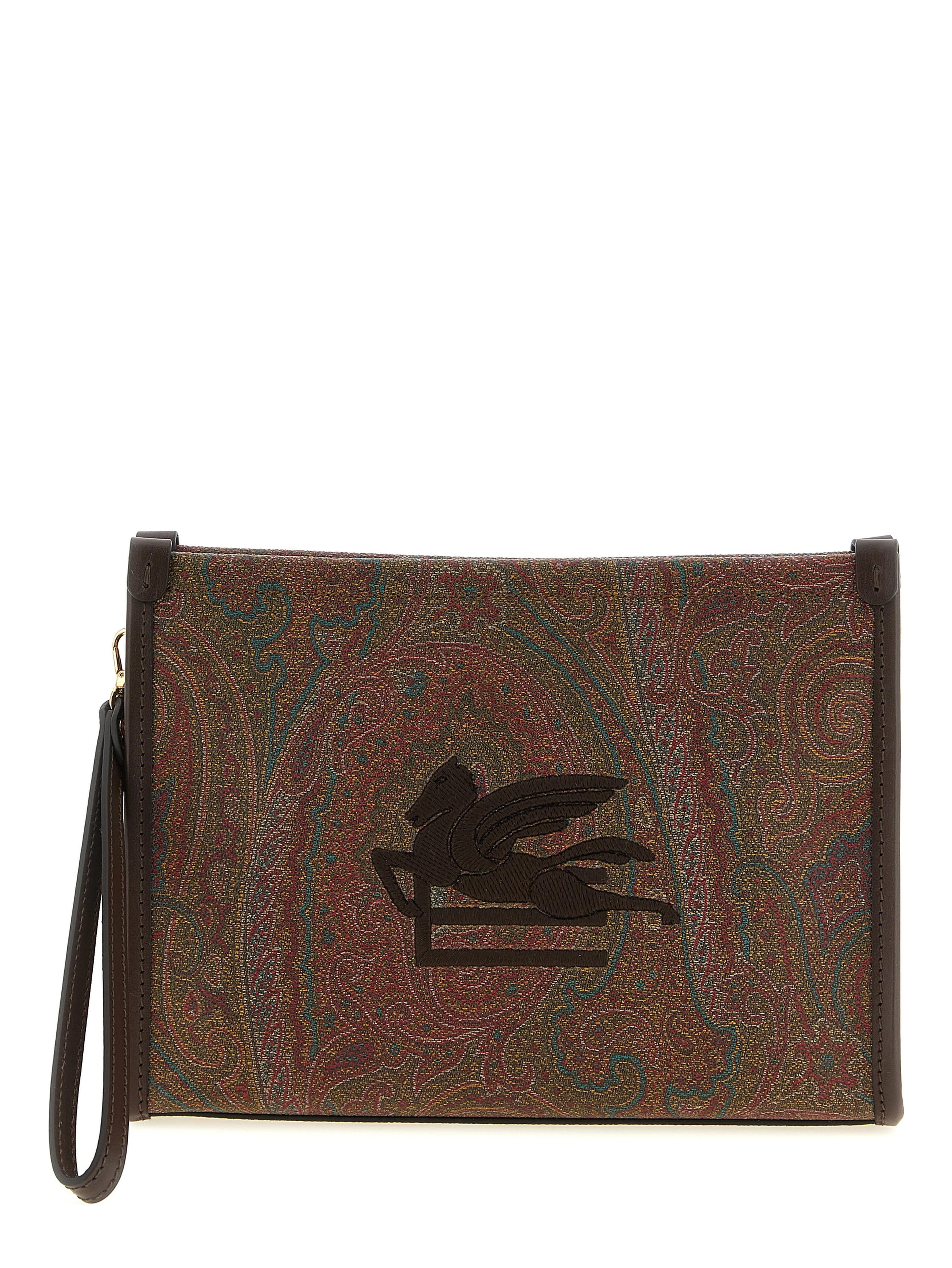 Multicolor Cotton Clutch Bag