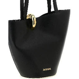 Black Cowhide Shoulder Bag