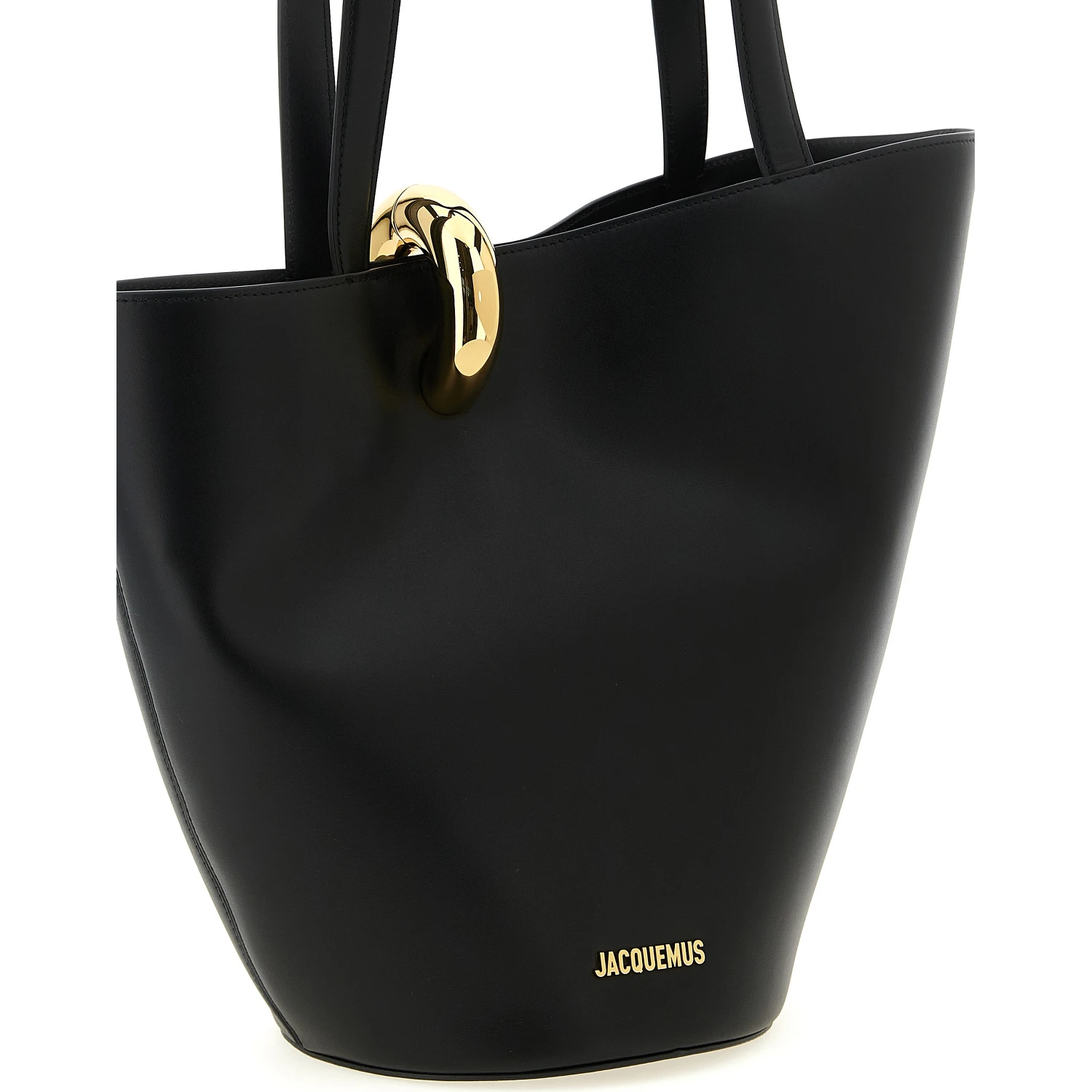 Black Cowhide Shoulder Bag