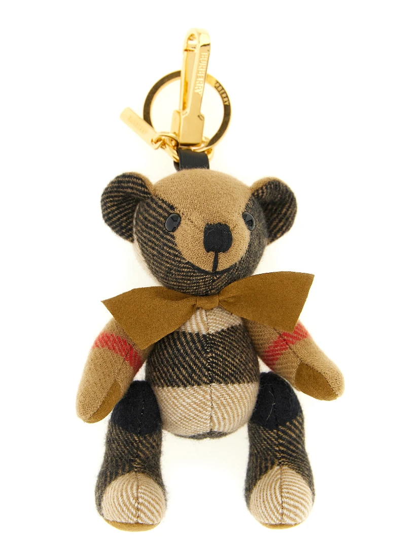 Beige Cashmere Keychain