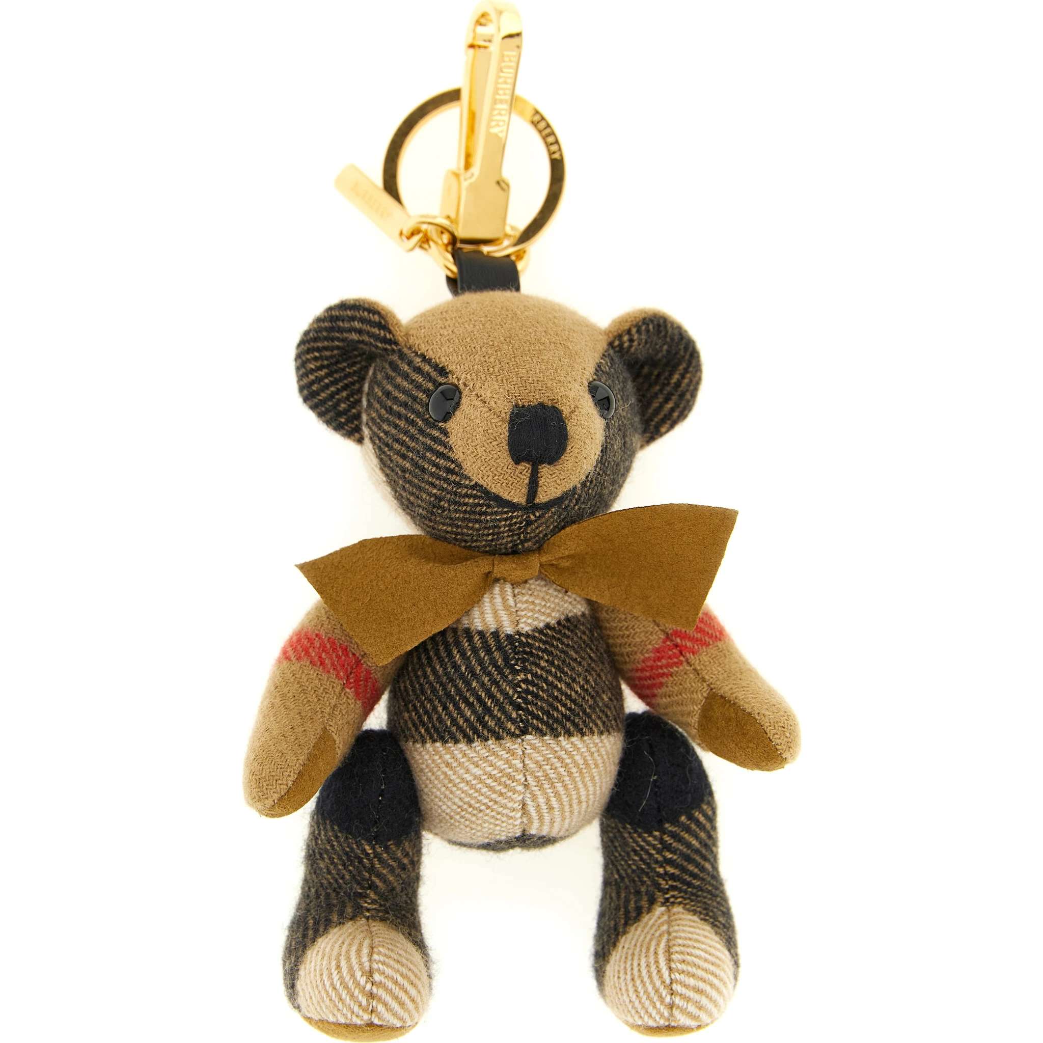 Beige Cashmere Keychain