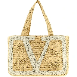 White Viscose Tote Bag