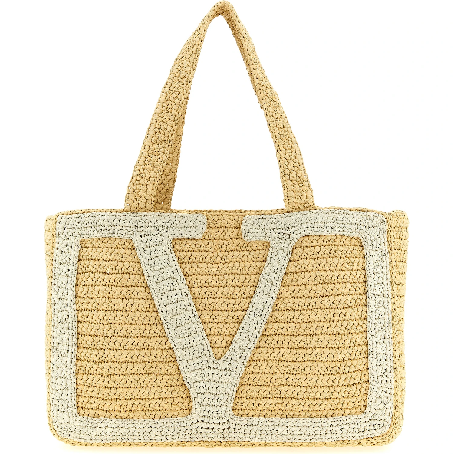 White Viscose Tote Bag