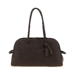Brown Calfskin Shoulder Bag