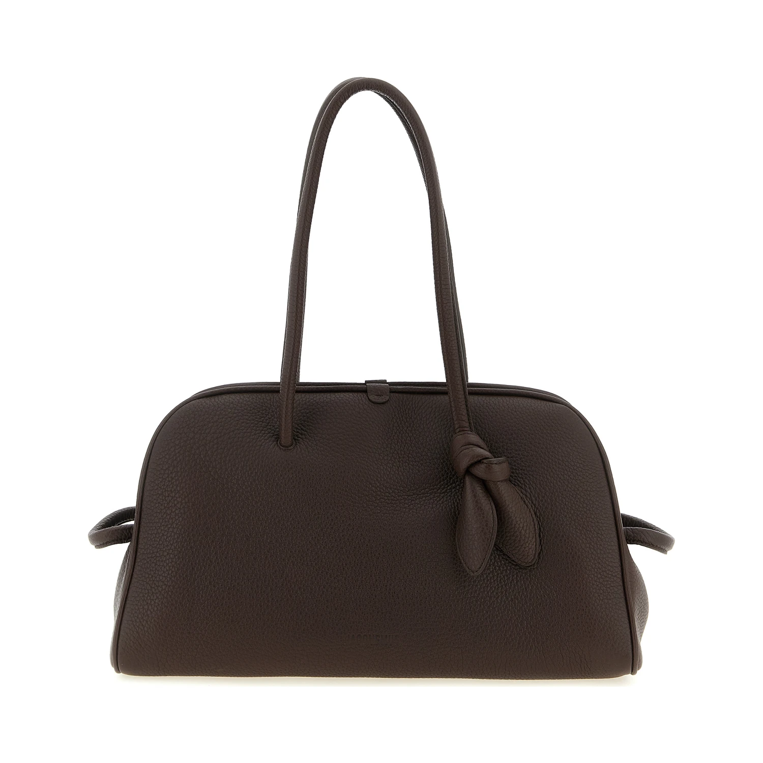 Brown Calfskin Shoulder Bag
