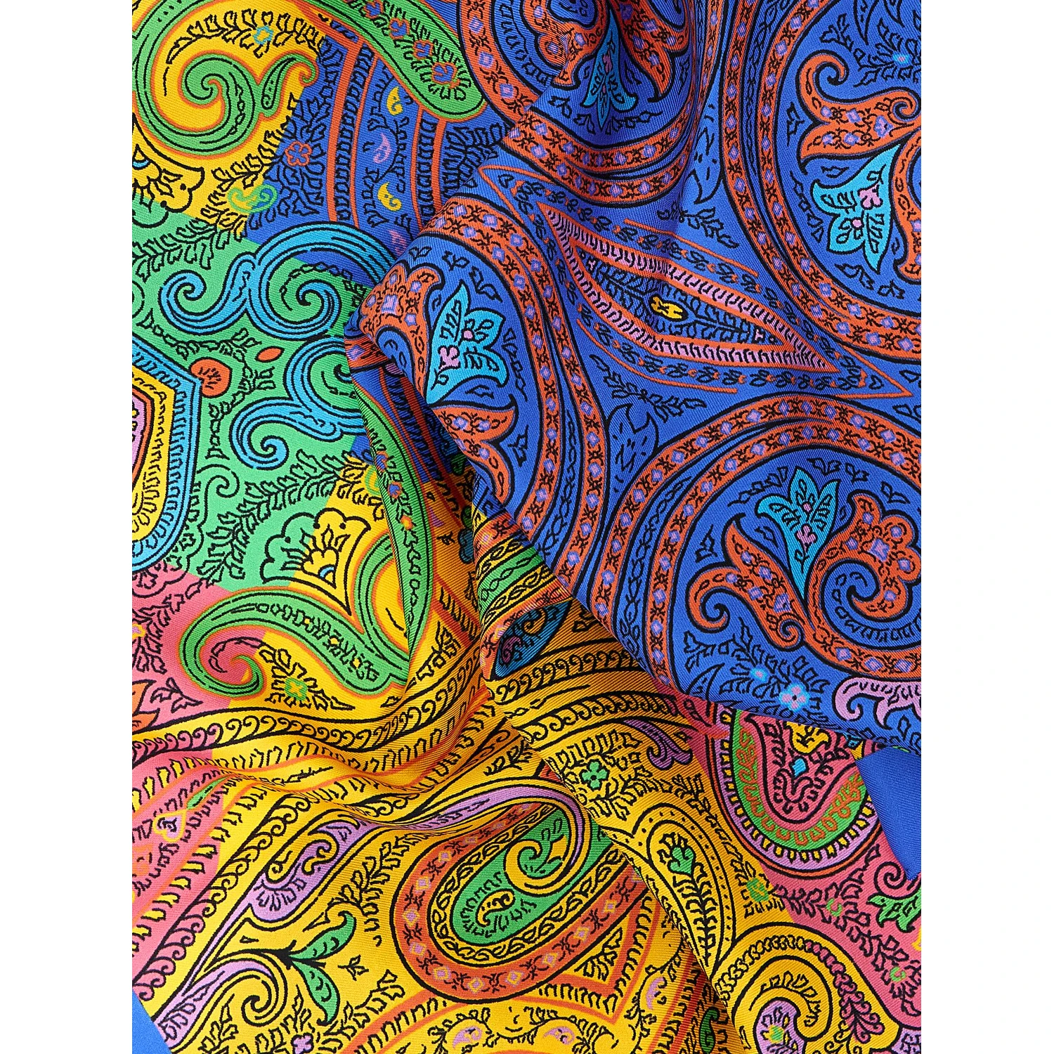 Multicolor Silk Scarf