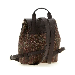 Multicolor Cotton Backpack