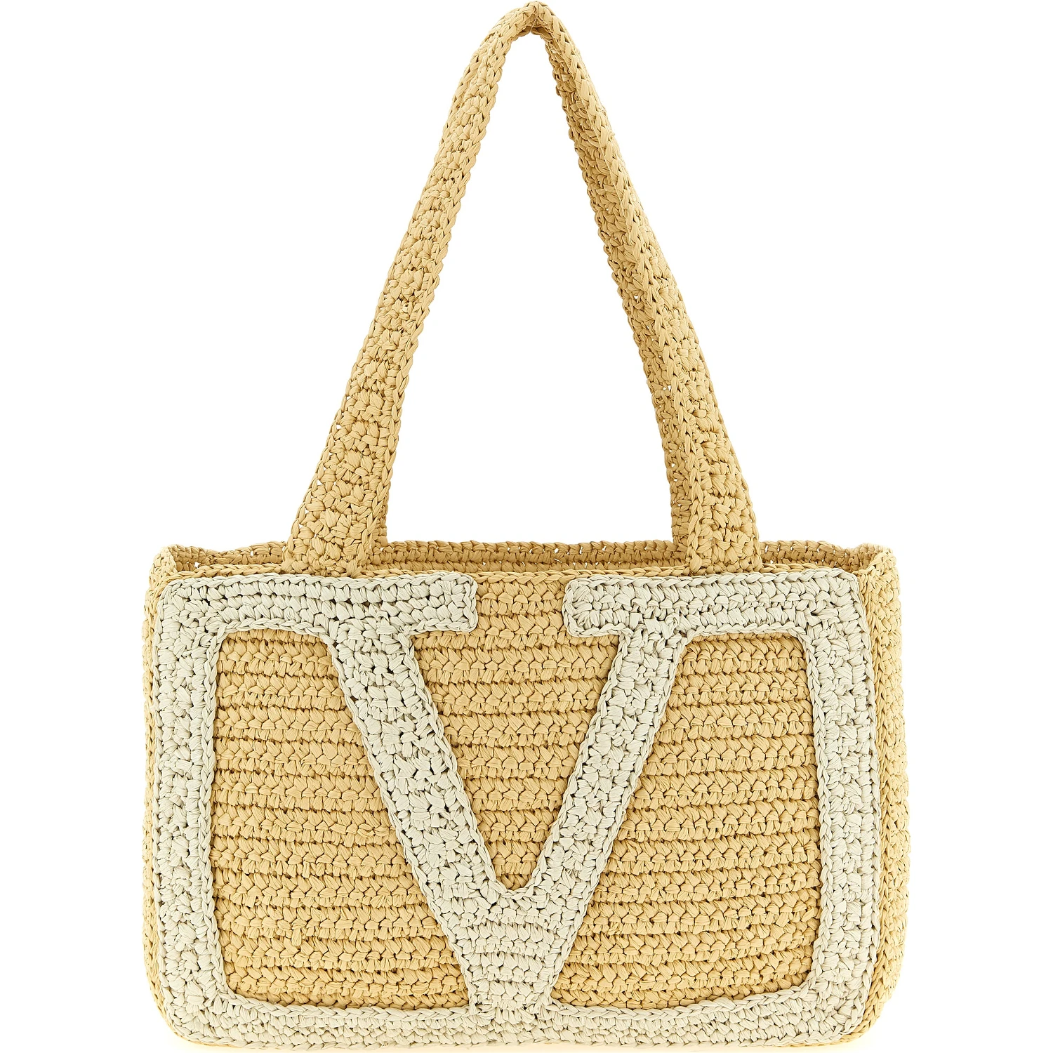 White Viscose Tote Bag
