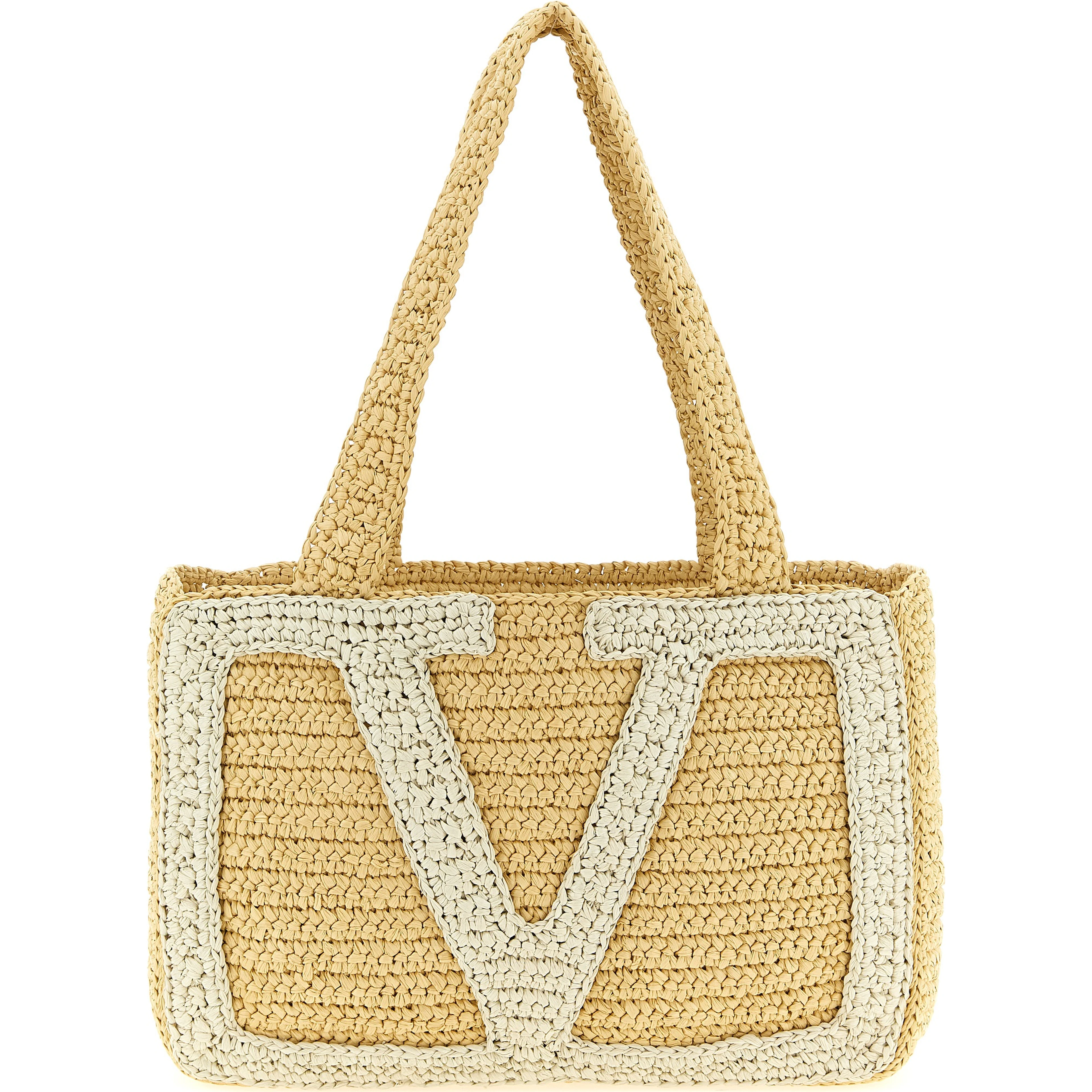 White Viscose Tote Bag