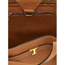 Brown Calfskin Tote Bag