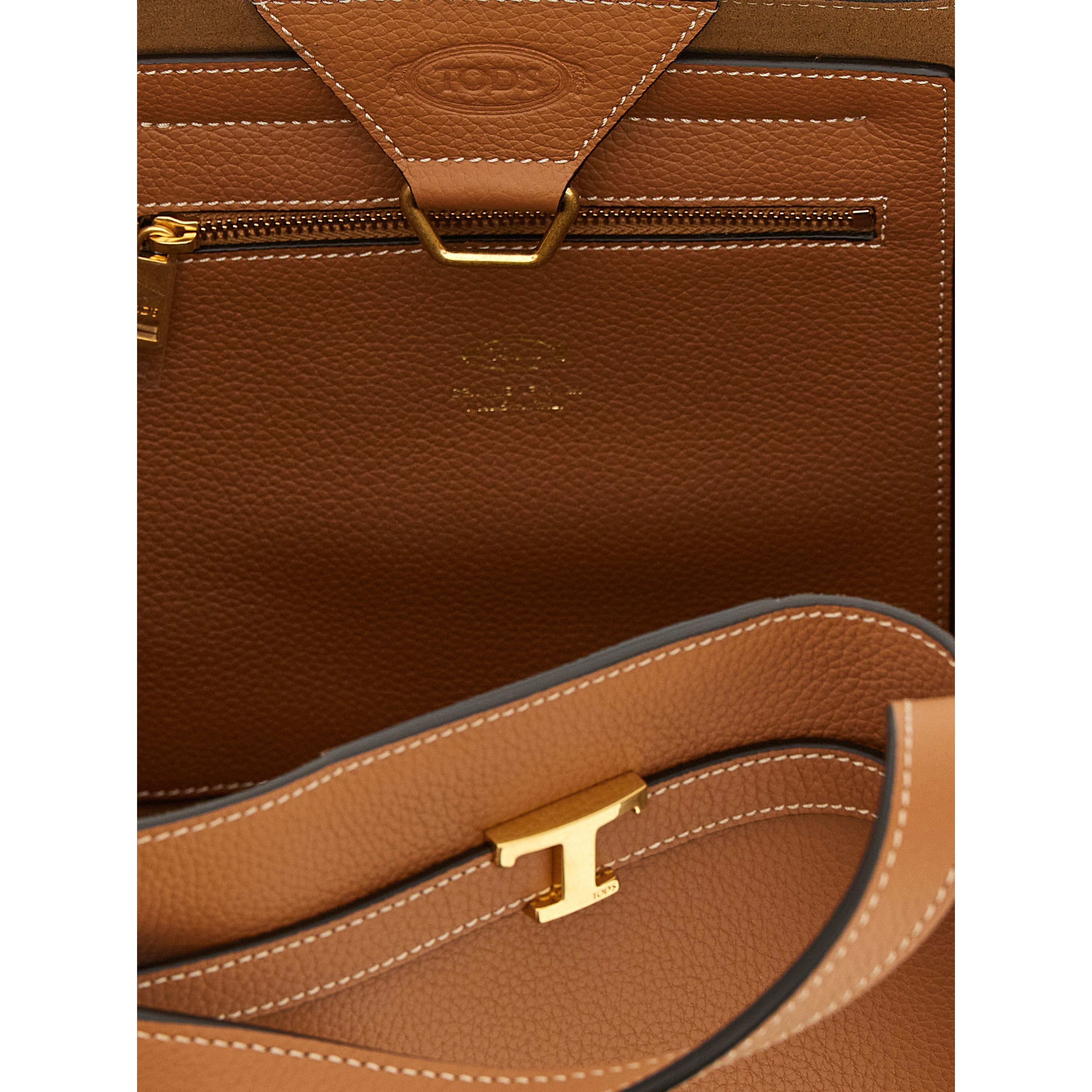 Brown Calfskin Tote Bag