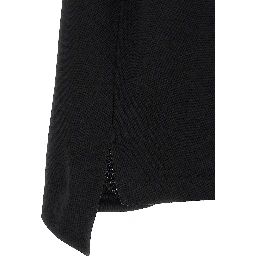 Black Cotton Polo Shirt