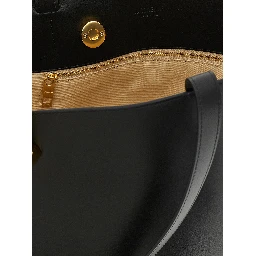 Black Cowhide Shoulder Bag