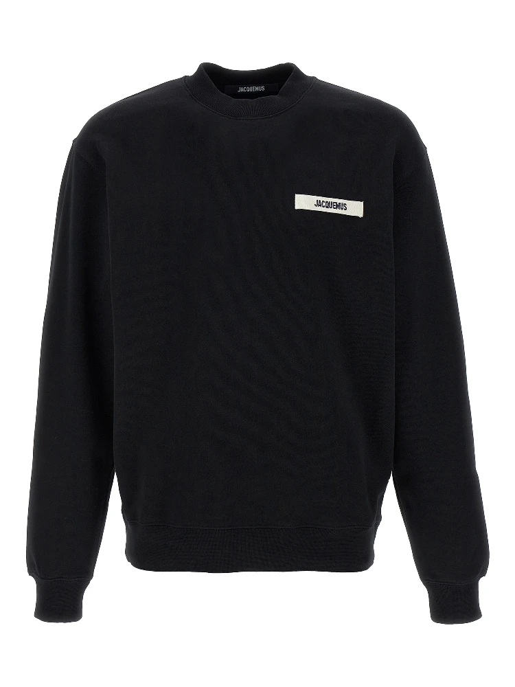 Black Cotton Sweatshirt