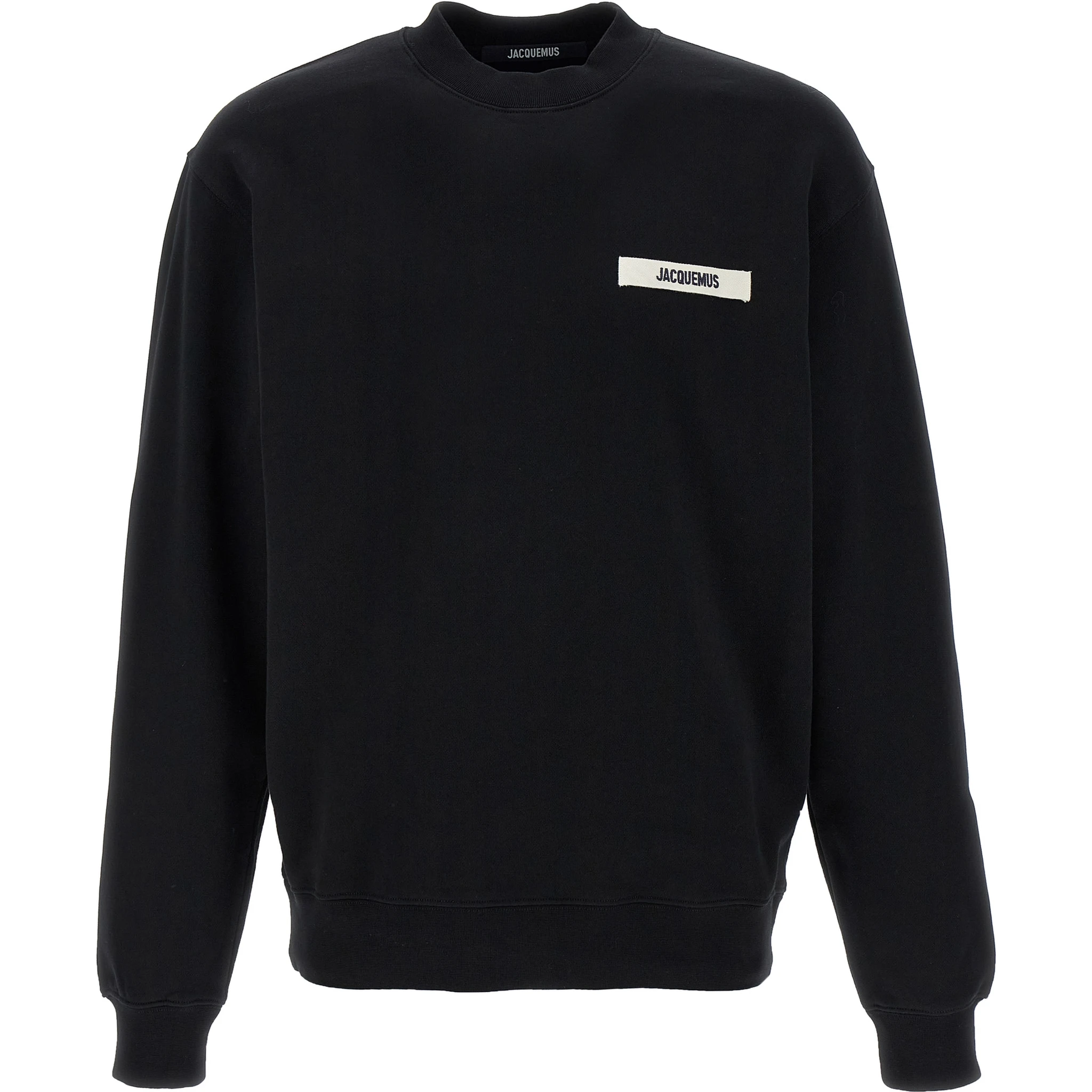 Black Cotton Sweatshirt