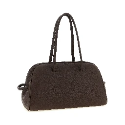 Brown Calfskin Shoulder Bag