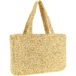 White Viscose Tote Bag