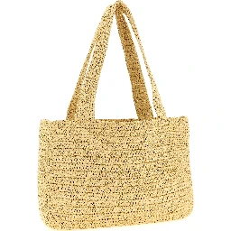 White Viscose Tote Bag