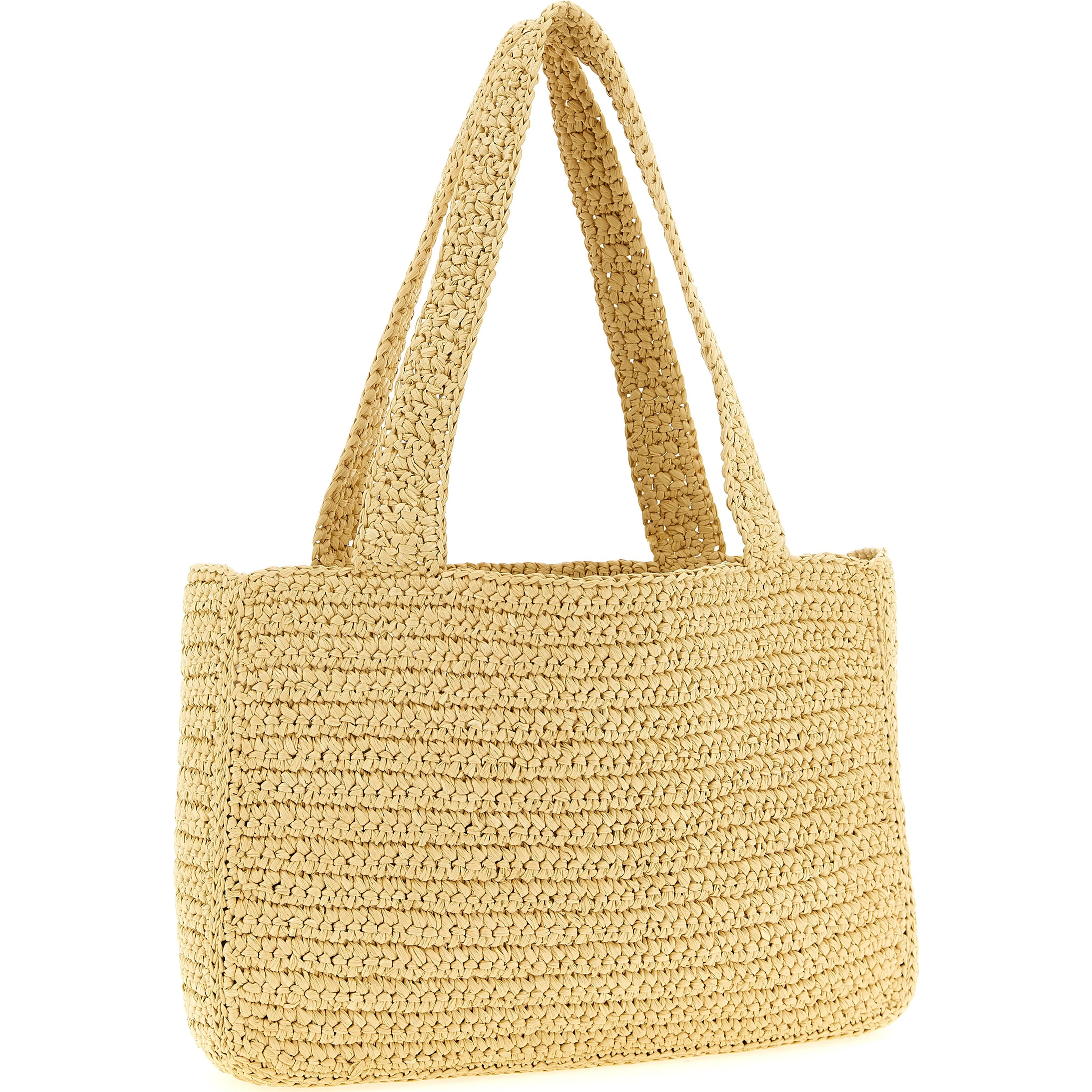 White Viscose Tote Bag