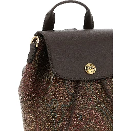 Multicolor Cotton Backpack