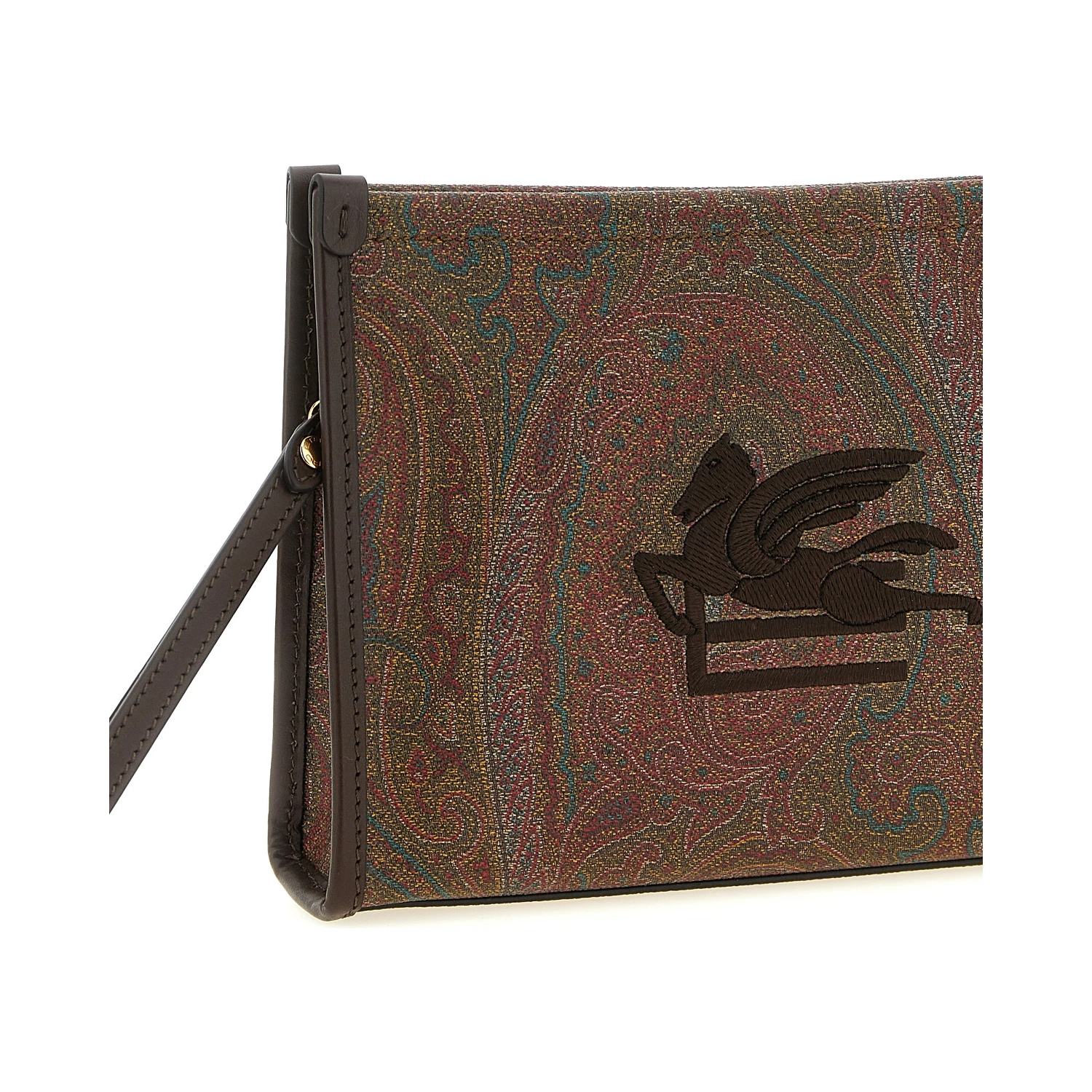 Multicolor Cotton Clutch Bag