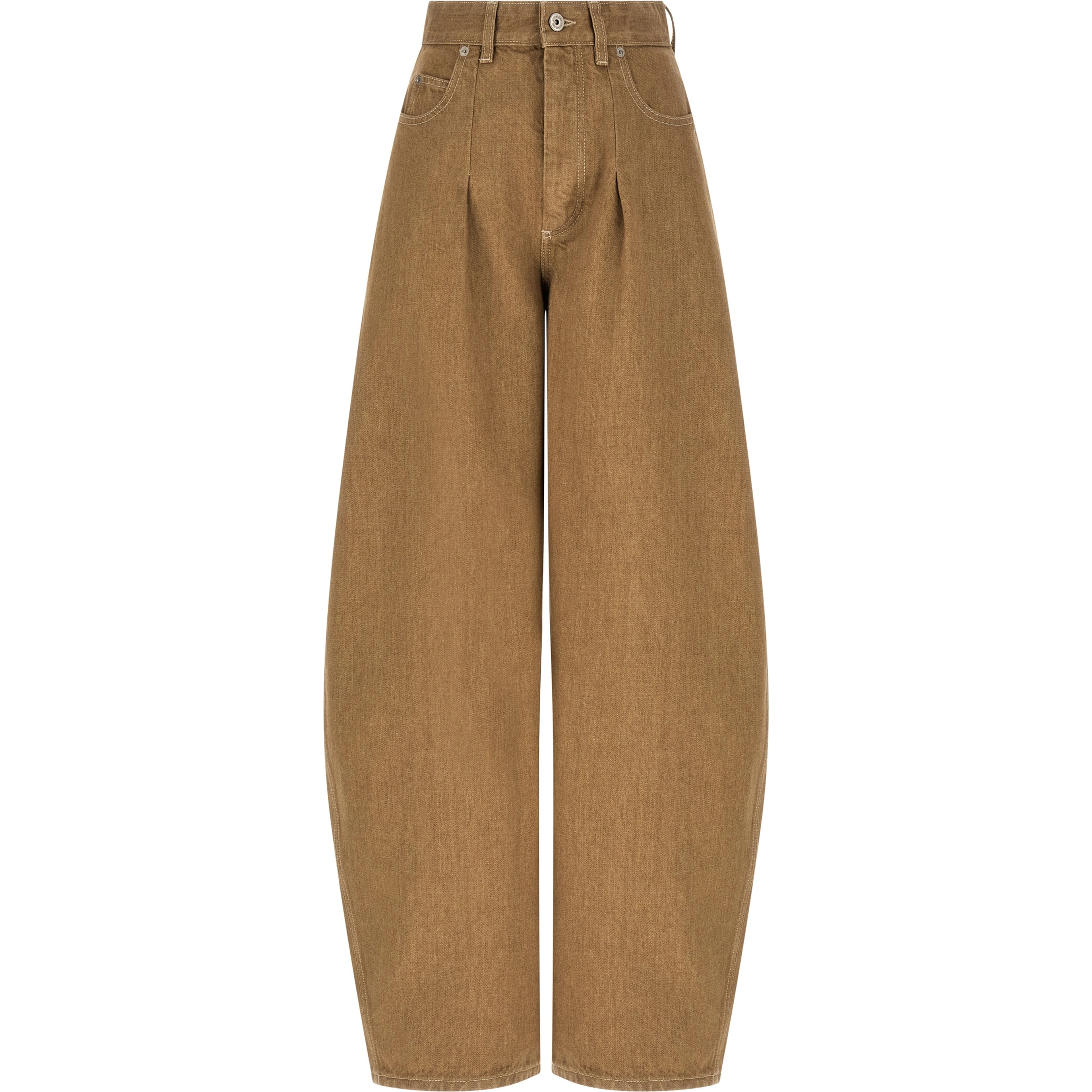 Beige Cotton Jeans Denim