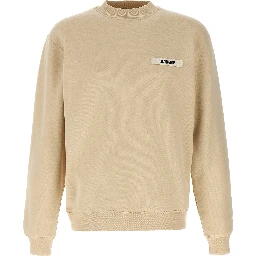 Beige Cotton Sweatshirt