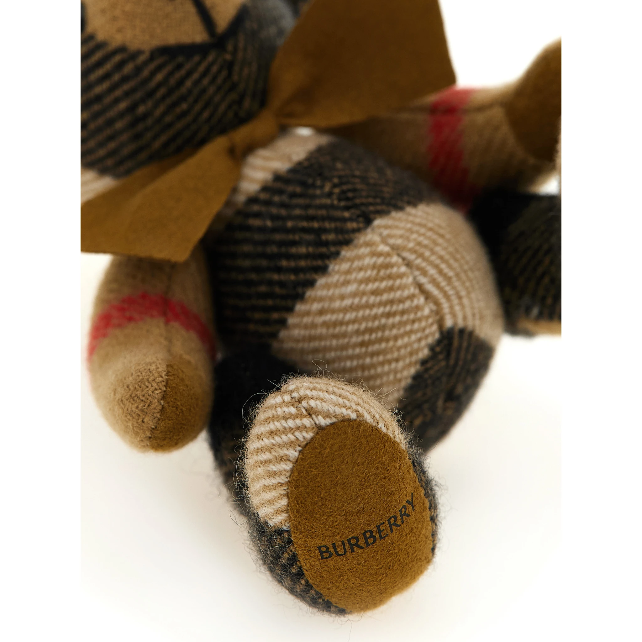 Beige Cashmere Keychain