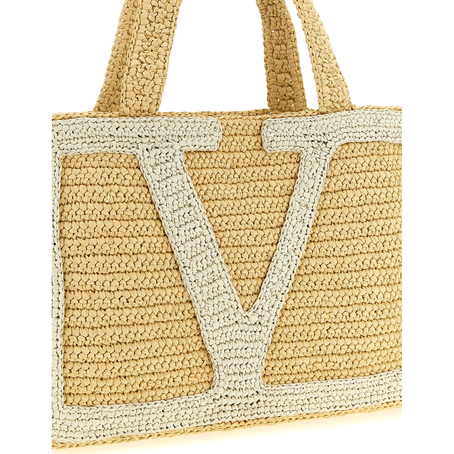 White Viscose Tote Bag