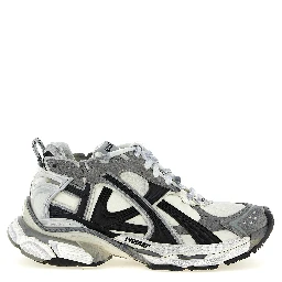 Gray Polyethylene Athletic Sneakers
