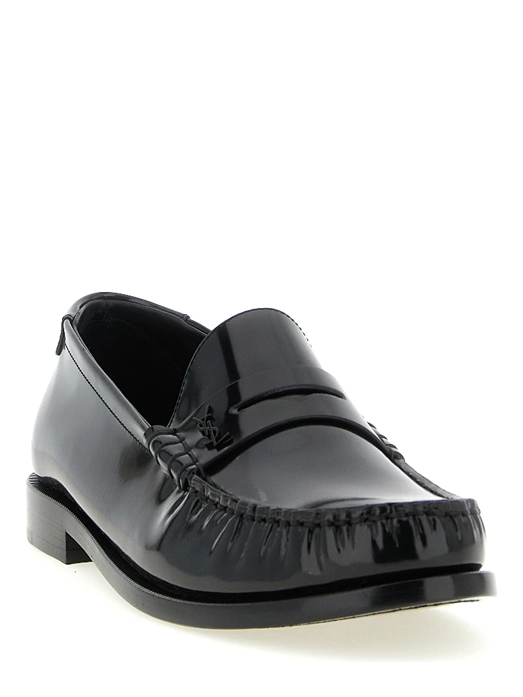 Black Calfskin Slip-On Loafers alternative