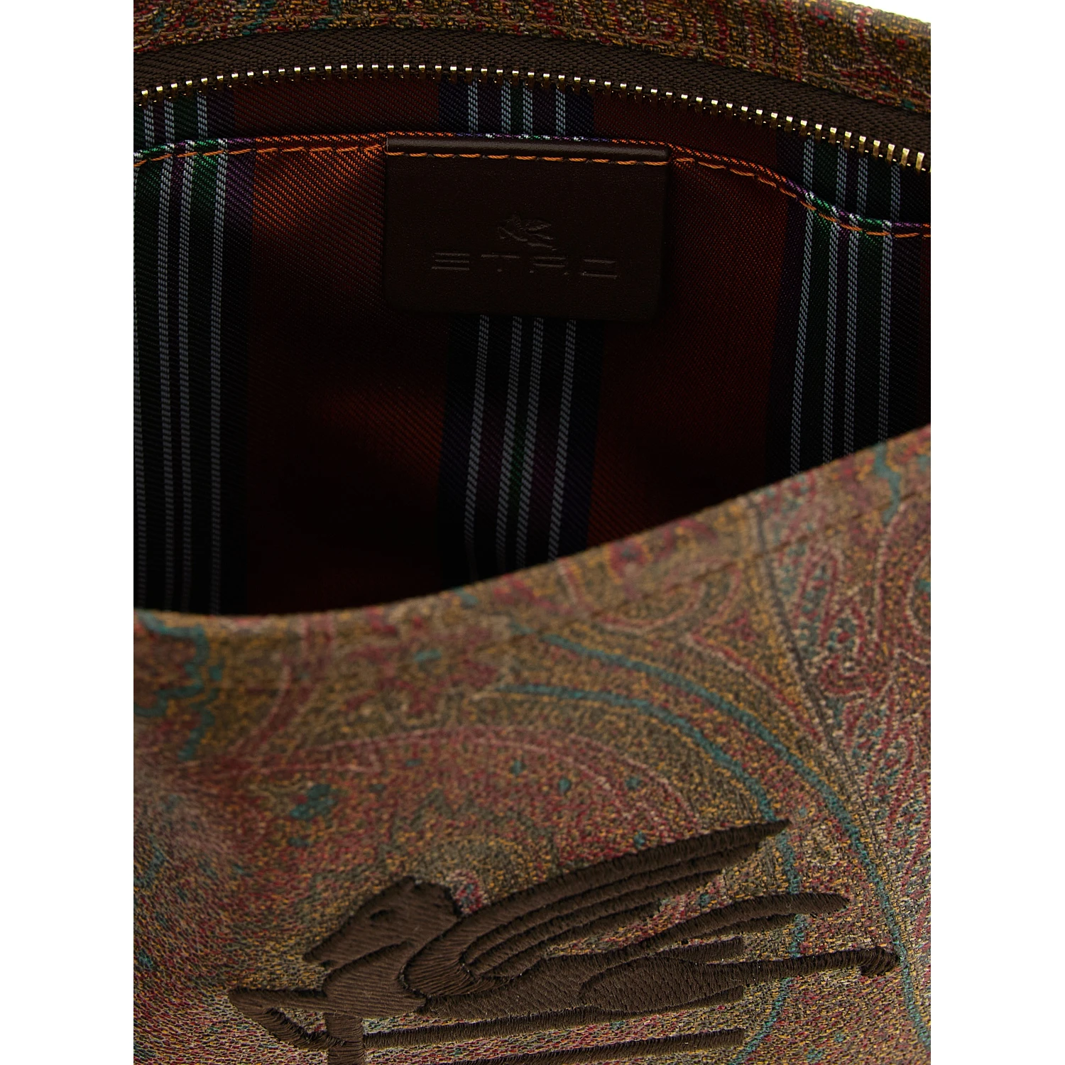 Multicolor Cotton Clutch Bag