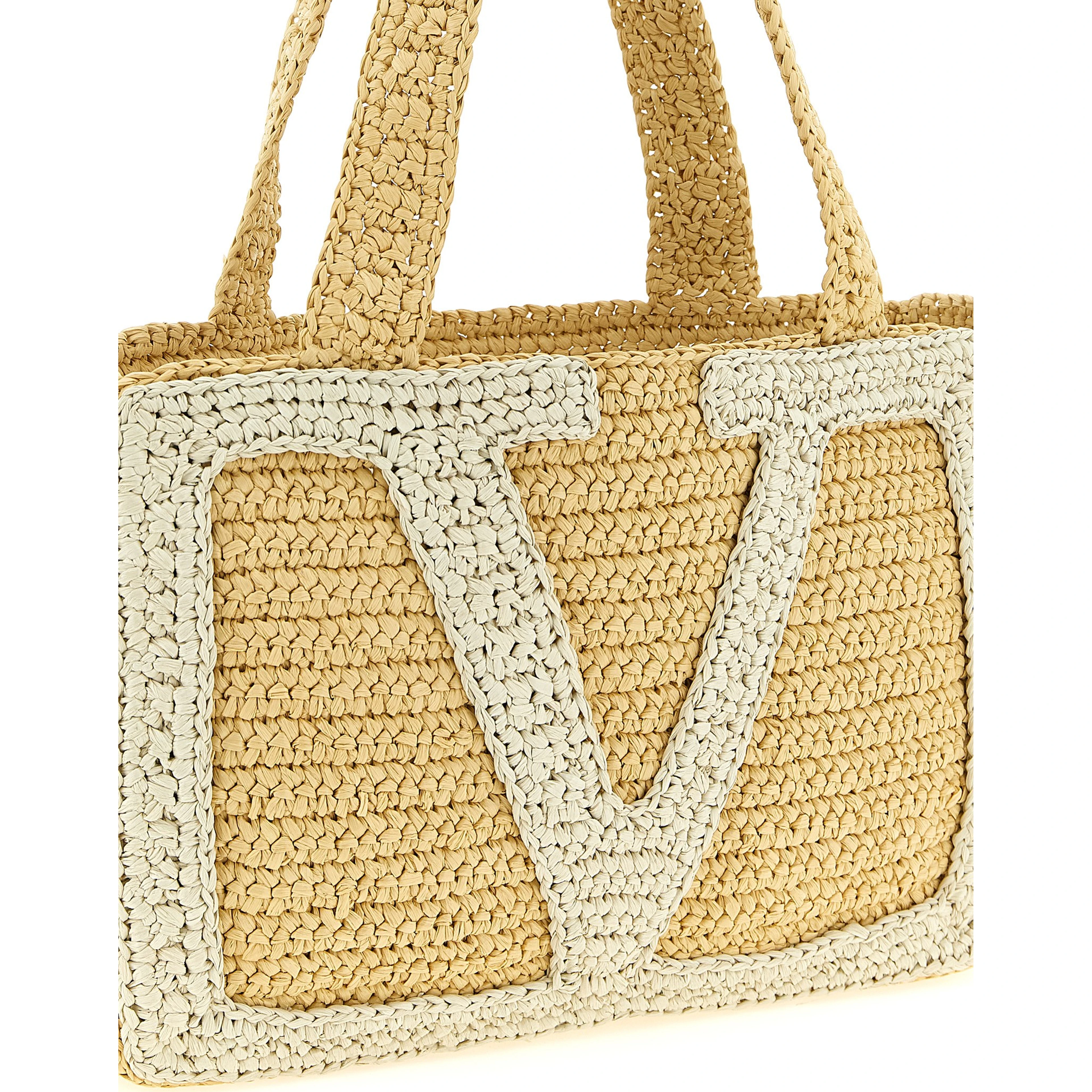 White Viscose Tote Bag