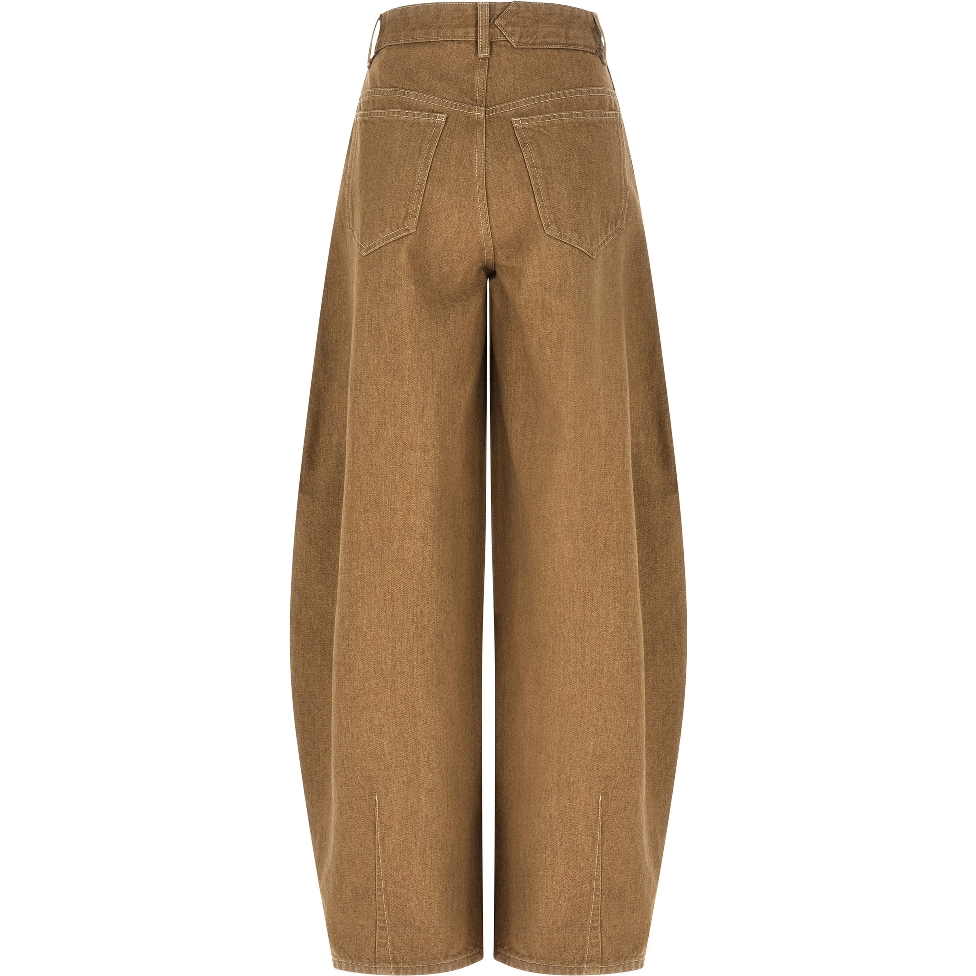 Beige Cotton Jeans Denim