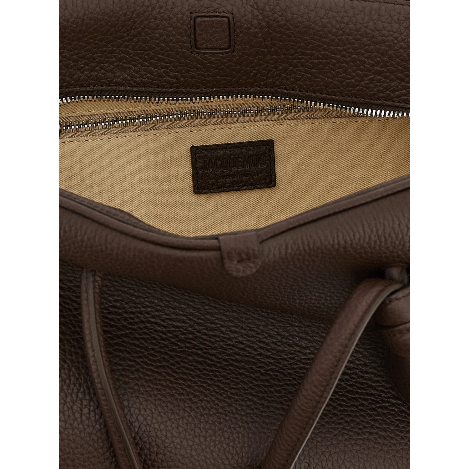 Brown Calfskin Shoulder Bag
