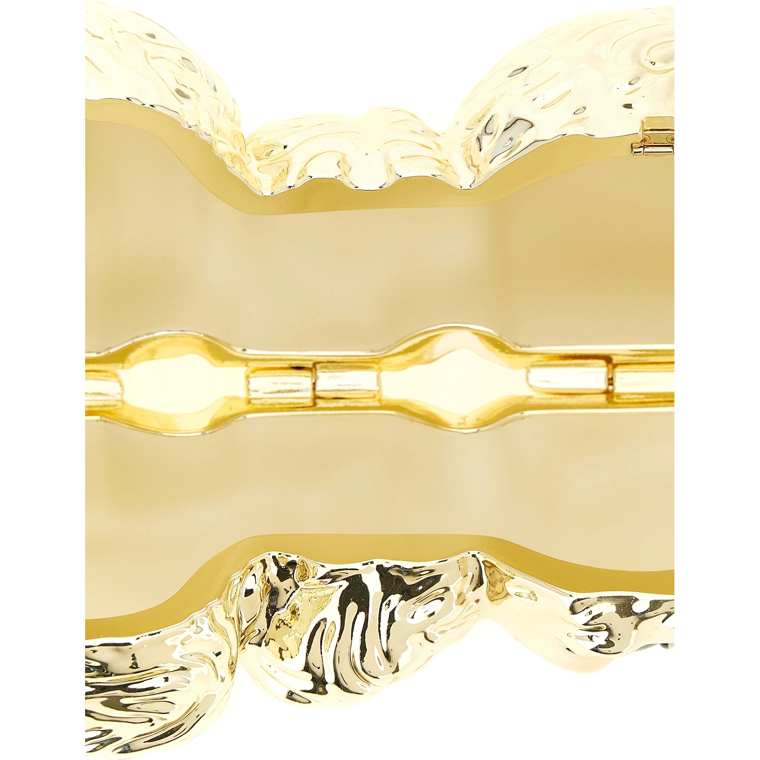 Gold Acetate Clutch Bag