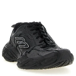 Black Calfskin Athletic Sneakers