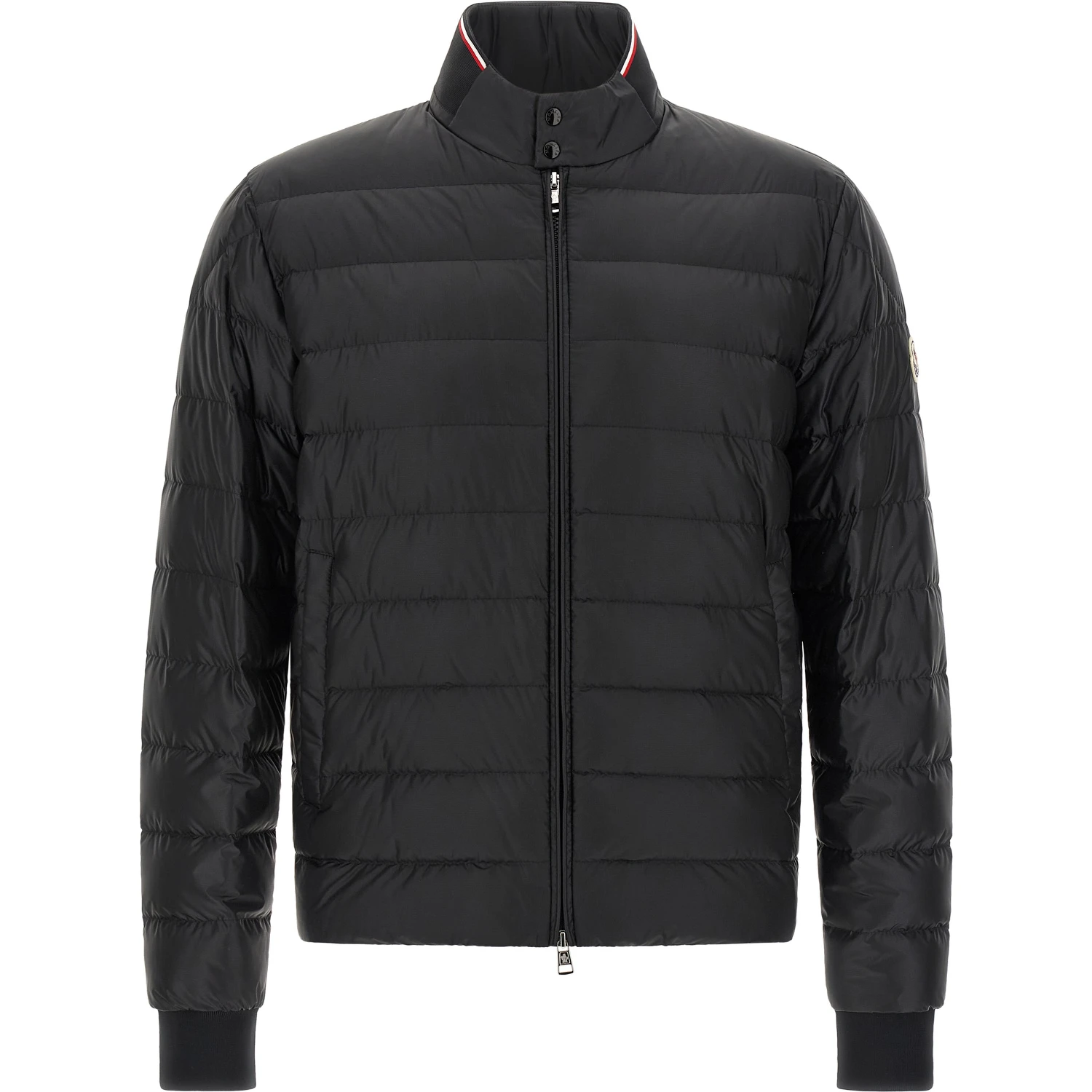 Black Polyamide Full-Length Jacket