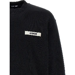 Black Cotton Sweatshirt