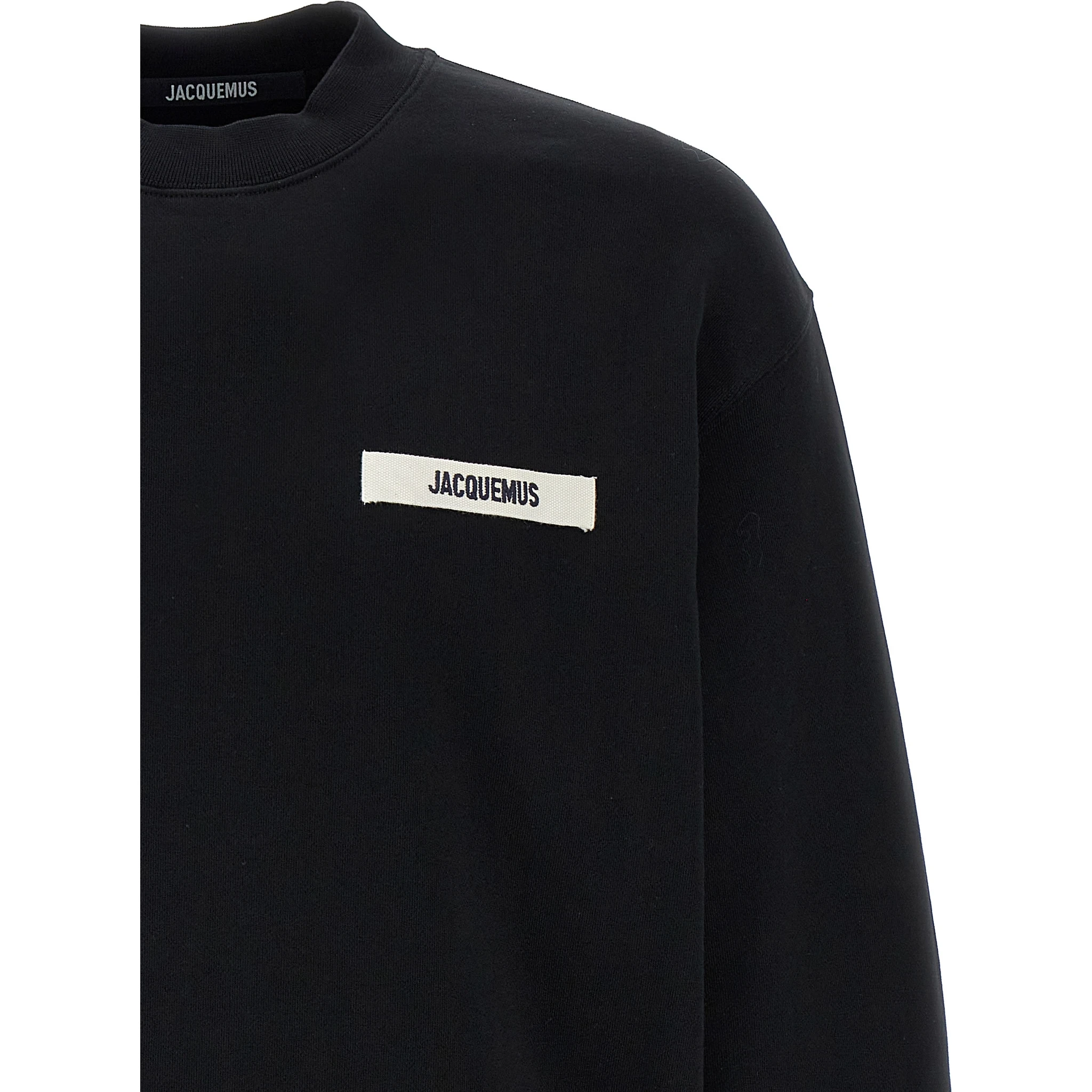 Black Cotton Sweatshirt
