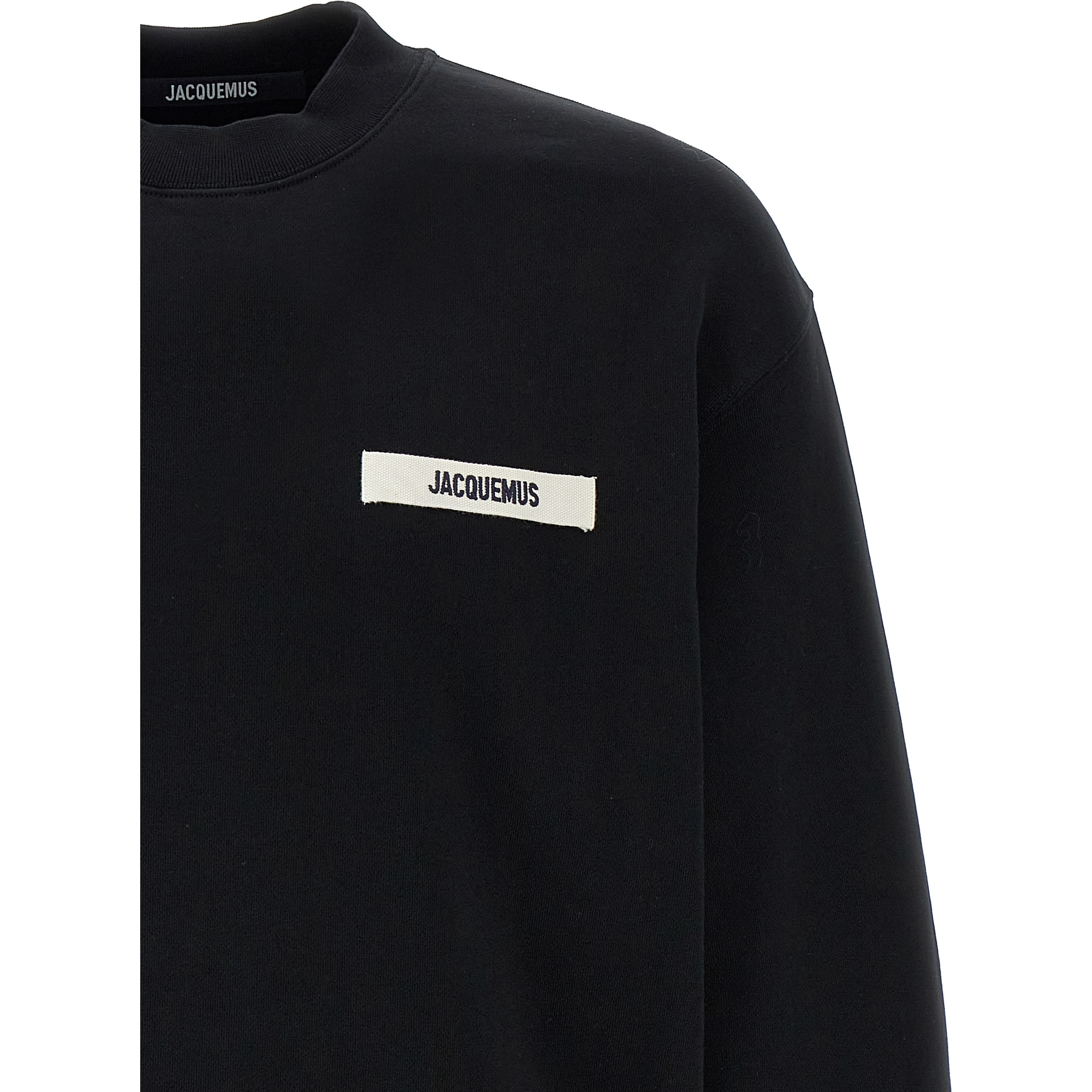 Black Cotton Sweatshirt