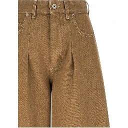 Beige Cotton Jeans Denim